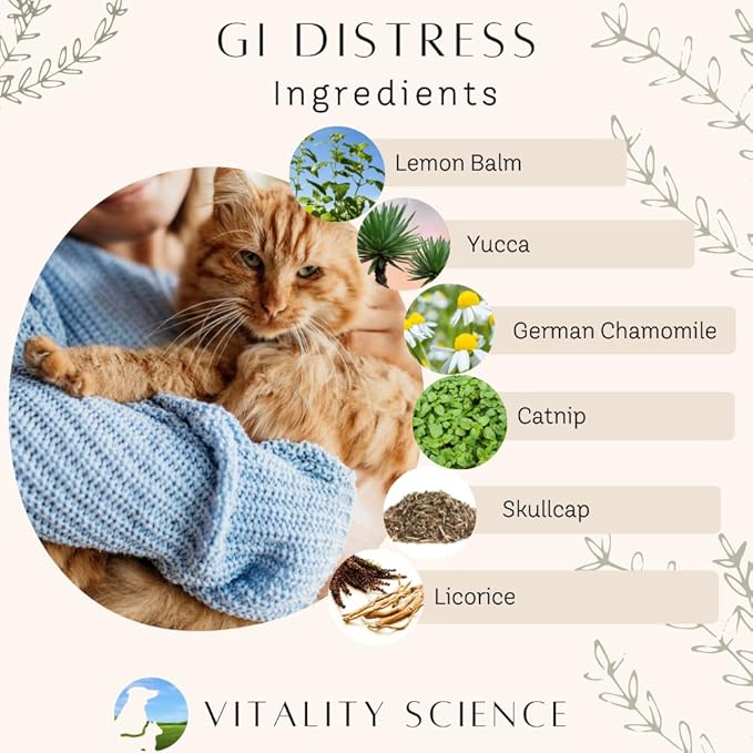 GI Distress for Dogs | Diarrhea, Vomiting and Discomfort | Aids Digestion and Reduces Bloating | Boosts GI Tract