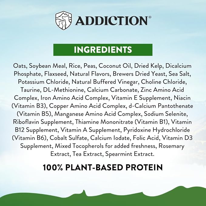 Addiction Zen Vegetarian Dry Dog Food, Rich in Isoflavones and Antioxidants, Vegetarian Dog Food, Made from New Zealand, for All Dog Life Stages (4 lb (Pack of 4), Zen Vegetarian)