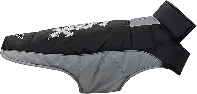 MLB Chicago White Sox Puffer Vest for Dogs & Cats, Size Large. Warm, Cozy, and Waterproof Dog Coat, for Small and Large Dogs/Cats. Best MLB Licensed PET Warming Sports Jacket