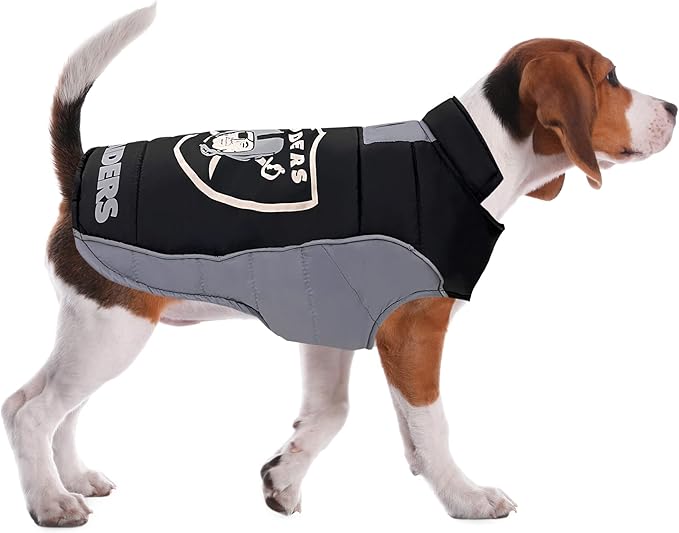 Pets First Pets NFL Licensed Dog & Cat Vest Pet Puffer Down Coat Jacket, Team Color, Small US