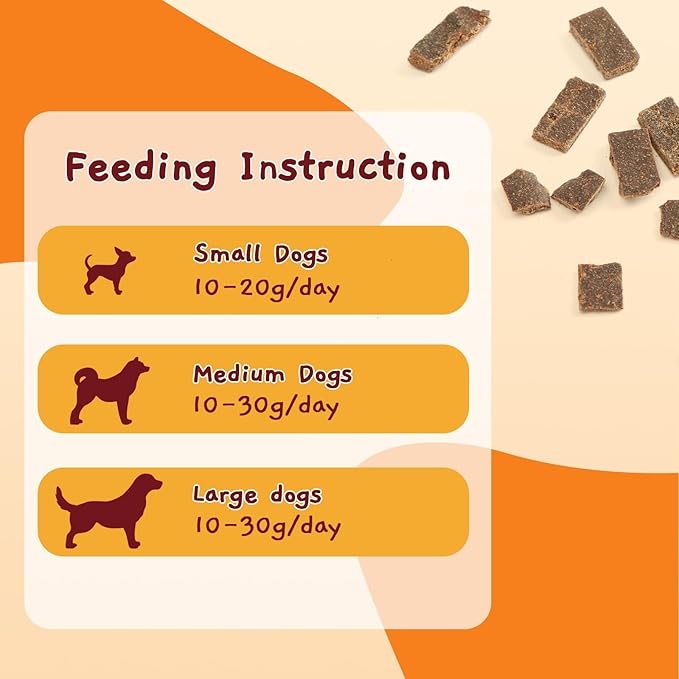 Jungle Calling Dog Treats, Natural High Protein Dog Training Treats with Real Chicken, Soft Puppy Jerky Bites, Grain Free Biscuits Snacks, Easy to Digest