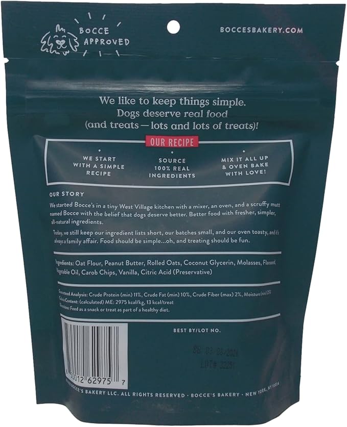 Bocce's Bakery Soft & Chewy Dog Treats 3 Flavor Variety - (1) Each: Salmon, Chicken, Campfire S'Mores - (6 Ounces) - Plus Rope Toy and Fun Animal Facts Booklet Bundle