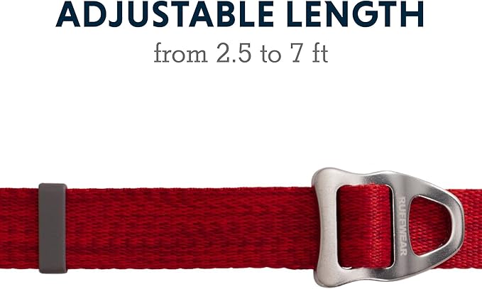 Ruffwear, Switchbak Dog Leash, Convertible & Adjustable Lead for Everyday Use, Red Sumac