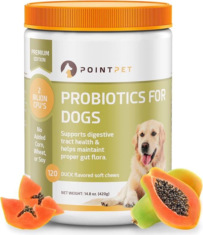 Probiotics for Dogs - Premium Probiotic Supplement with Prebiotics - Helps Support Proper Gut Flora, Digestive Tract & Loose Stool - Promote Intestinal Well-being