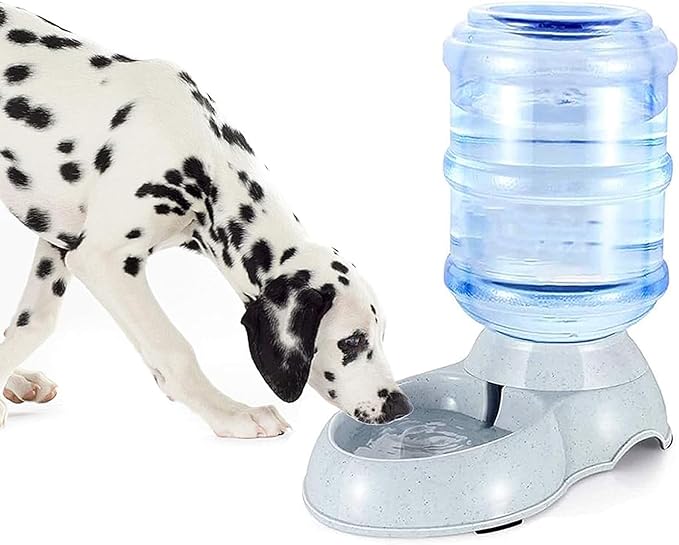Water Dispenser Station for Large Dogs,3 Gallon/11L Gravity Automatic Feeder, Cat Dog Water Fountain, Dog Water Bowl Dispenser,Large Size Dog Drinking Fountain