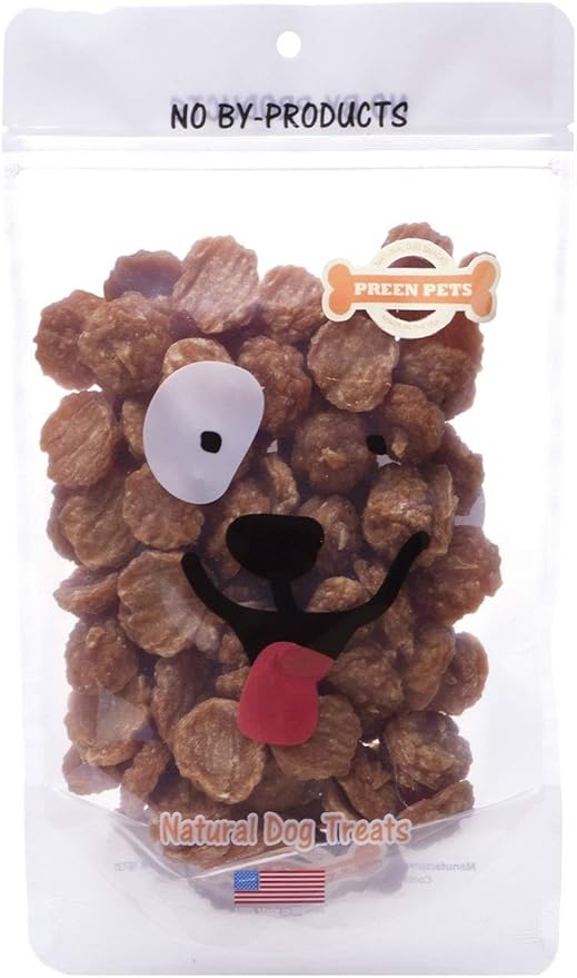 Preen Pets Chicken Jerky Bites for Dogs – 100% USA Extra Lean Chicken Breast CRUNCHY (1LB)