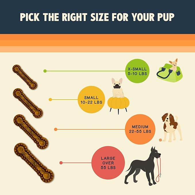 Jiminy's Dental Chews for Dogs, Cinnamon, Medium, 12ct (Pack of 6)