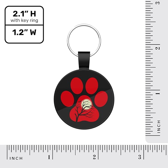 MYLUCKYTAG QR Code Pet ID Tags Dog Tags - Pet Online Profile - Scan QR Receive Instant Pet Location Alert Email