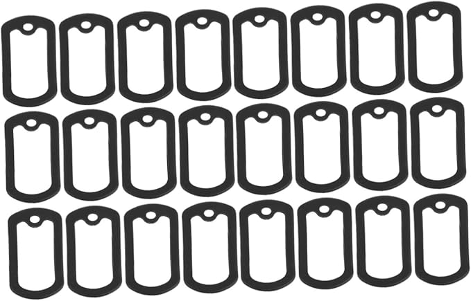 24 Pcs Protective Cover Dog Tags Silencers Dog Tag Silencer Dog Tag Silicone Cover Pet Tag Silencer Cover Metal Pet Tag Sleeve Mute Cover Stainless Steel Man
