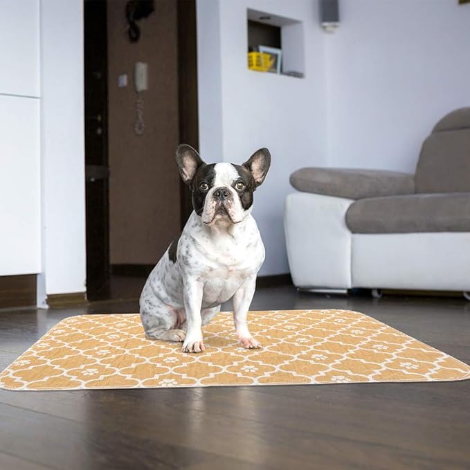 KOOLTAIL Washable Pee Pads for Dogs - 4 Packs Reusable Potty Training Pads Waterproof, Anti-Slip Puppy Whelping Mat, Fleece Liners for Small Animals Rabbits