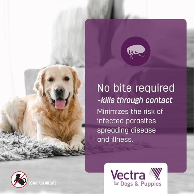 Vectra® for Dogs & Puppies Flea Treatment & Prevention for Large Dogs (56-100 lbs.) 3-month supply