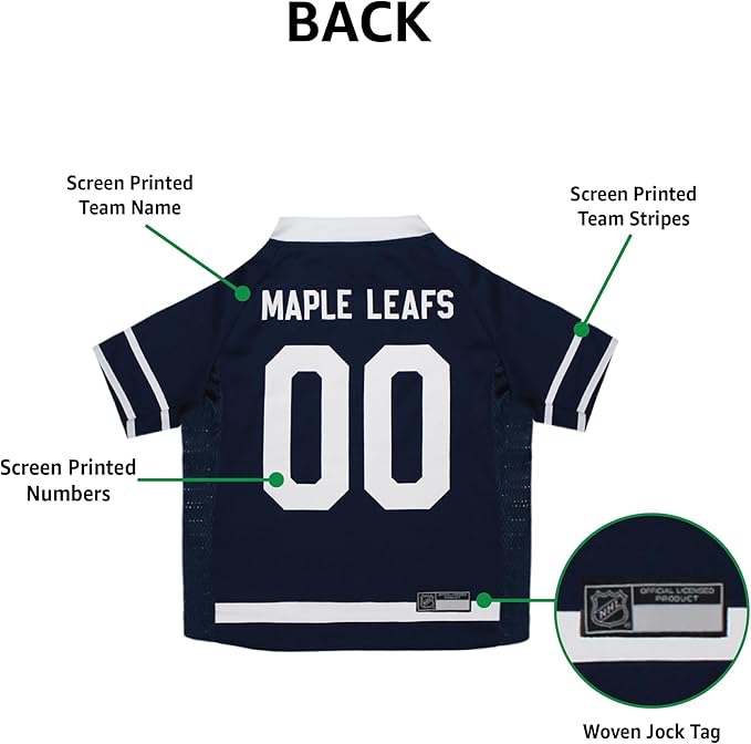 Pets First NHL Toronto Maple Leafs Jersey for Dogs & Cats, X-Large. - Let Your Pet Be A Real NHL Fan!