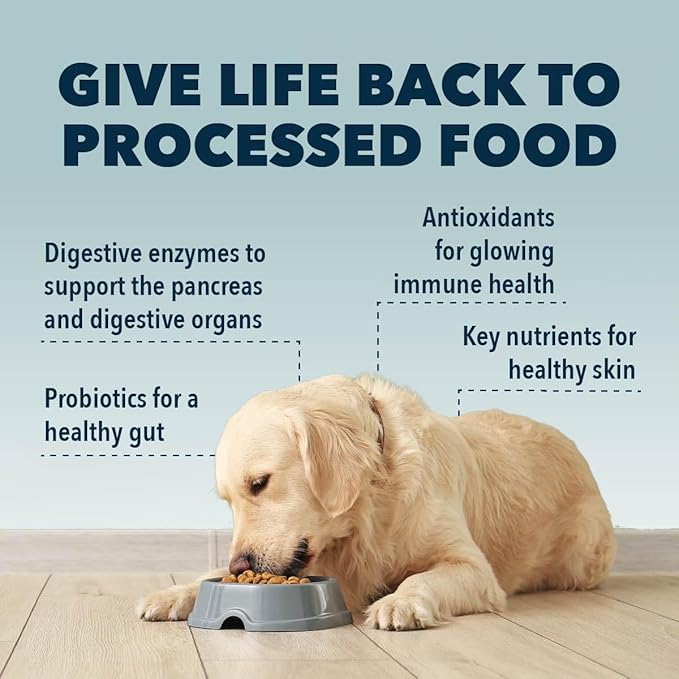 Kibble Fixer | Air Dried Dog Food Topper for Picky Eaters | Natural Grain-Free Meal, Mix-in Kibble Seasoning Enhancer | - Probiotics for a Healthy Gut 3.8 oz