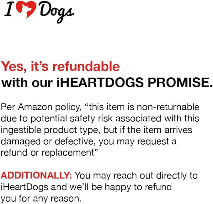 iHeartDogs 3-in-1 Probiotic for Dogs with Pumpkin for Improved Digestion & Gut Health - Dog Probiotics and Digestive Enzymes, 90 Count