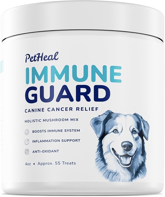 Immune Guard - Advanced Support for Dogs with Cancer- Natural Ingredients - Peanut Butter Flavor - APRX. 55 Soft Chews