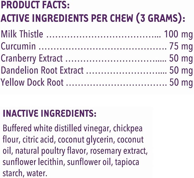 iHeartDogs Advanced Milk Thistle Liver Supplement for Dogs - Dog Liver Support with Milk Thistle, Turmeric Curcumin, Cranberry & Dandelion Root Extract