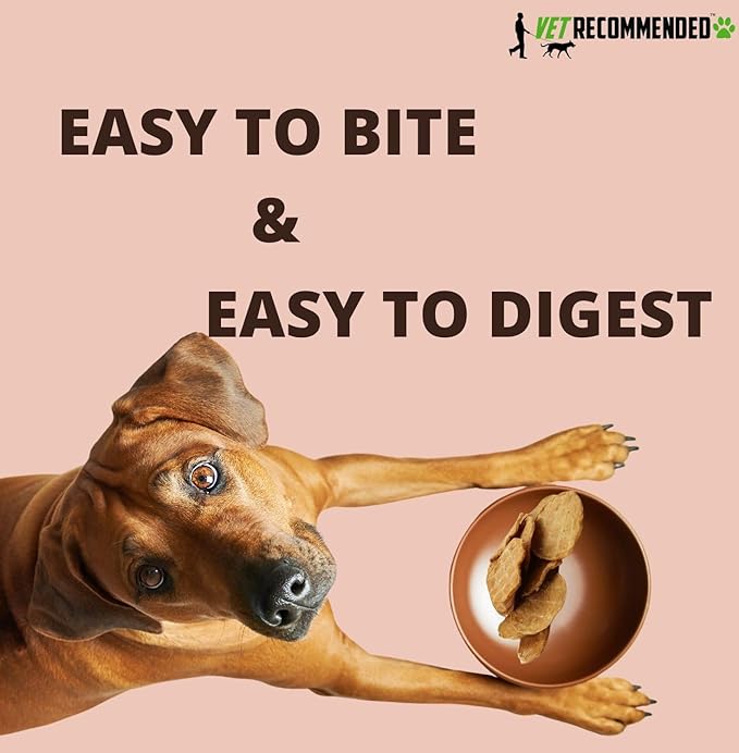Premium Chicken Crisp Chips for Dogs Small, Medium and Large | 8oz Bag | No Artificial Preservatives, Colors or Flavors | Natural Treats - Dehydrated Chicken Jerky - Made in USA