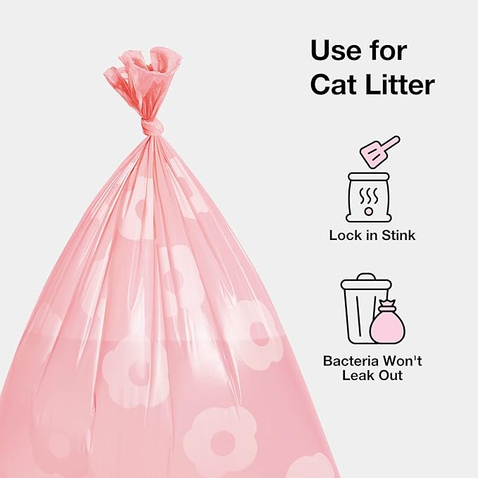 VETRESKA Lavender Scented Dog Poop Bags, Leak Proof, Extra Thick and Large Dog Waste Bags for Dog Walking and Cat Litter, 36 Refill Rolls, 540 Bags, Pink