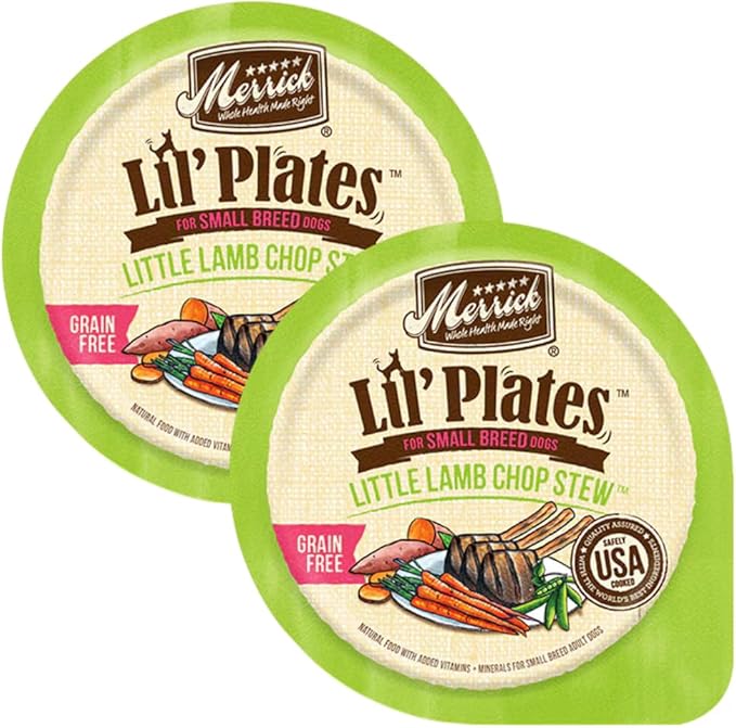LarasBundle Merrick Lil’ Plates Grain Free Natural Wet Dog Food for Small Dogs Variety Pack Bundle - Canned Dog Food - Wet Puppy Food - Merrick Dog Food