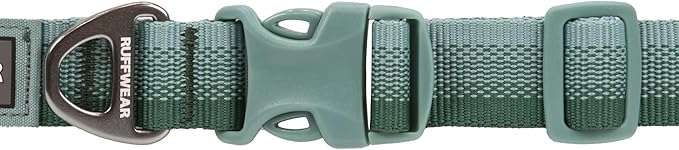 Ruffwear, Front Range Dog Collar, Durable and Comfortable Collar for Everyday Use, River Rock Green, 11"-14"
