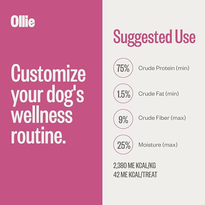 Ollie Sweet Potato Jerky Slices Recipe Dog Treats - Dog Jerky Treats All Natural - Vegan - Healthy Dog Treats - Sweet Potato Jerky for Dogs - Dog Treats 5 Oz.