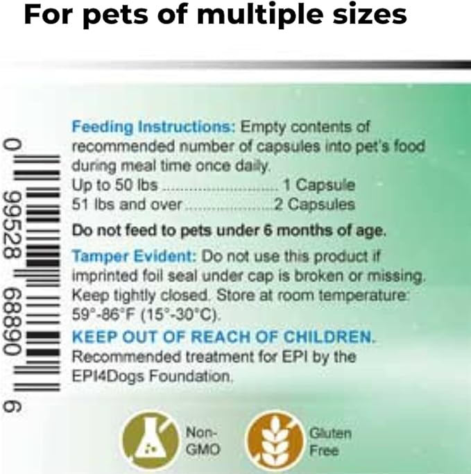 Pet Factor B-12 | Vitamin B-12 in Methylcobalamin Form | Popular in Treatment of EPI in Dogs 180 Capsules
