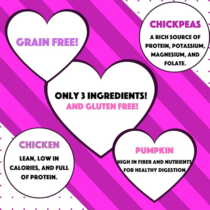 Chicken Jerky Snaps, Gluten and Grain Free Low Calorie Training Treat Snacks with Pumpkin, Perfect for Dogs 14 Ounces
