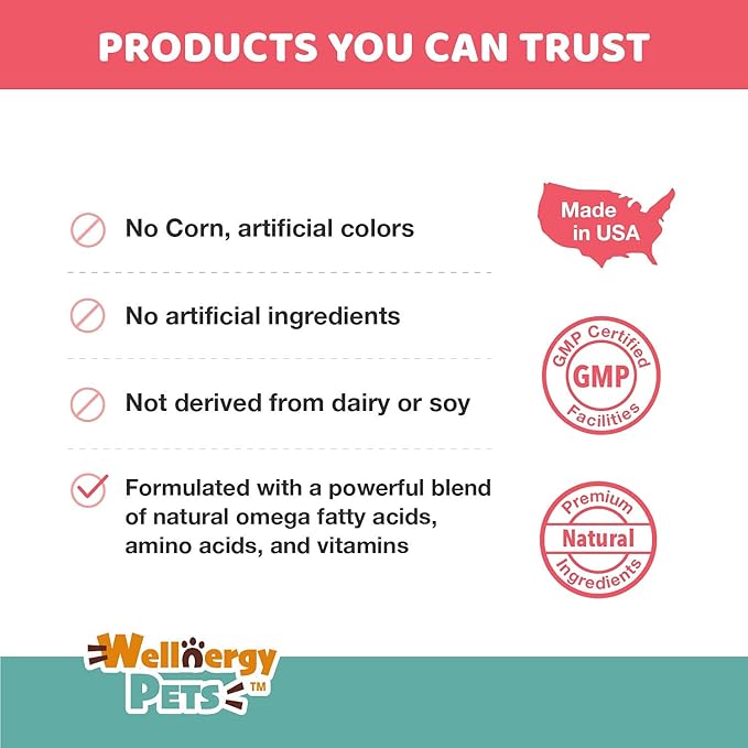 Natural Skin and Coat Allergy Support Soft Chews for Dogs – Anti-inflammatory and Anti-Itch Vitamins, Omega 3 6 9 + EPA, DHA Gold, Fish Oil - for Hot Spots, Seasonal Allergies, Dry, Itchy Skin 120ct.