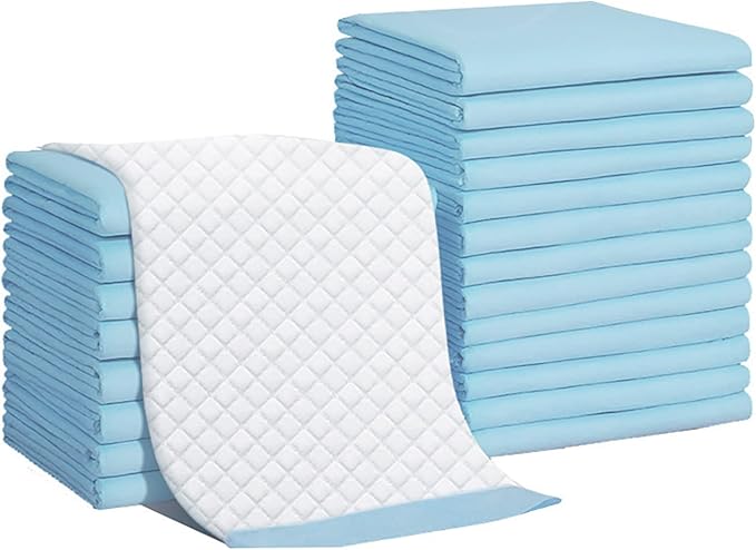 Disposable Pee Pads 24"x16.5", Replacement Puppy Pads for Dog Potty, Super Absorbent, Leak-Proof & Odor Control, Giant Size 20 Count Suitable for Large Dogs