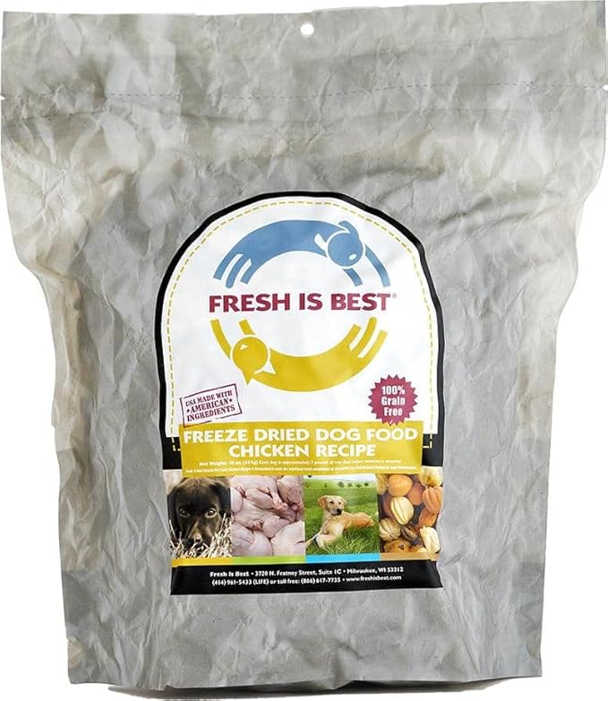 Fresh Is Best - Freeze Dried Raw Dog Food - Chicken, 16 Ounces