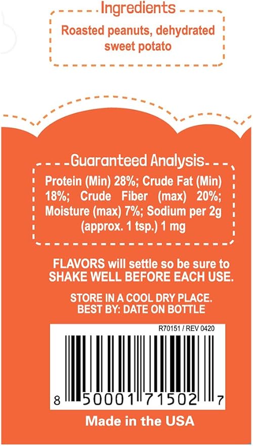 Flavors Food Topper and Gravy for Dogs - Peanut Butter Recipe, 6.0 oz. - Human Grade, Grain Free - Perfect Kibble Seasoning and Treat Mix for Picky Dog or Puppy