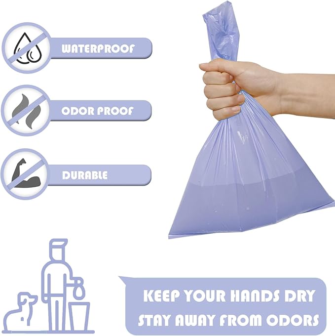 A&H ZIER Poop Bags Holder with Portable Colorful Lanyard, Soft-touch Dog Poop Bags Dispenser Dog Waste Bags, Compatible with any Dog Walking Accessories