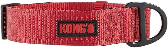 KONG Max HD Ultra Durable Neoprene Padded Dog Collar (XL, Red)