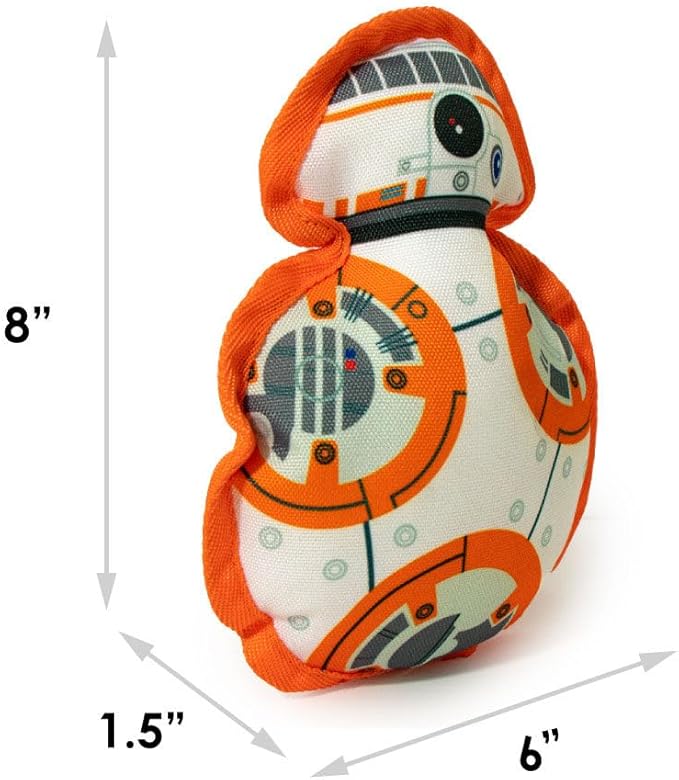Buckle-Down Dog Toy, Star Wars, Ballistic Squeaker BB8 Full Body