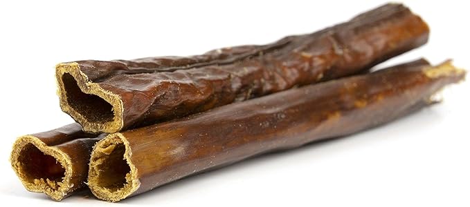 Gullet Sticks for Dogs, All Natural Single Ingredient Beef Jerky Chews, Healthy Beef Gullet Sticks, Naturally Occurring Glucosamine & Chondroitin, Can Help Joint Function for Puppies or Senior Dogs