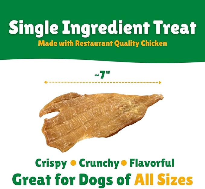 Lucky Premium Treats Chicken Jerky Fillets – Chicken Jerky Dog Treats Made with Sliced Lean Dehydrated Chicken Breast (13 oz)