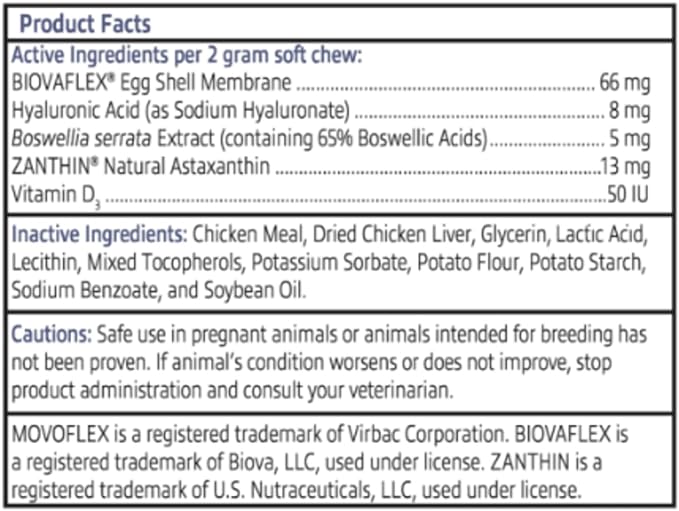 Joint Support Supplement for Dogs - Hip and Joint Support - Dog Joint Supplement - Hip and Joint Supplement Dogs - 60 Soft Chews for Small Dogs (by Virbac)