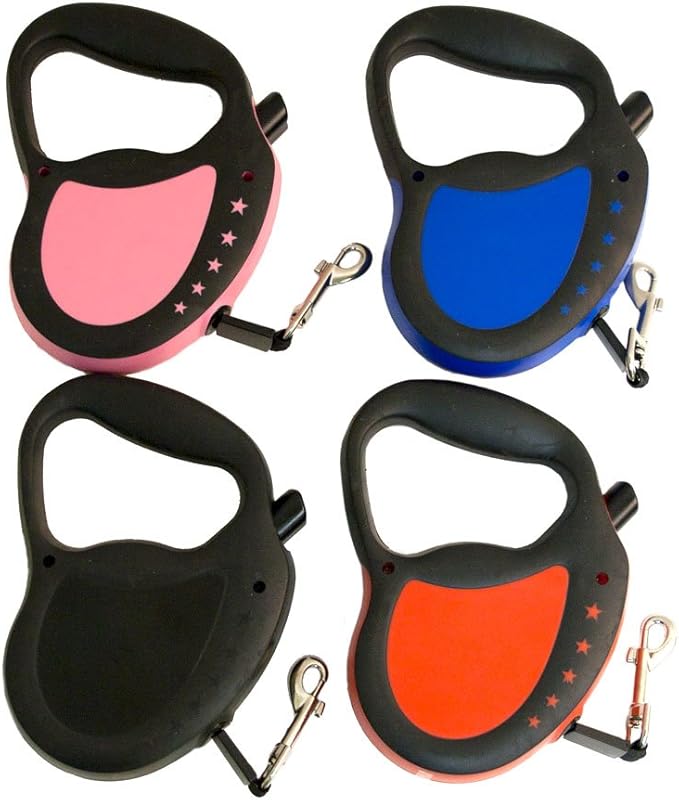 Hyper Pet Retractable Dog Leash, 13 ft. Walking Leash for Dogs up to 25 lbs., Small, Pink