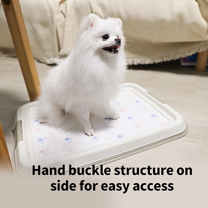 PAWISE Puppy Pads/Dog Pads Holder,Pee Pad Holder,Puppy Pad Holder,Dog Potty Tray for Dog Training for Puppies, Small Dogs & Cats 19.2 x 14 inch
