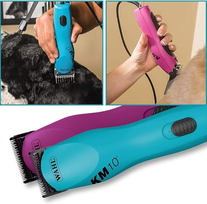 Wahl Professional Animal KM10 2-Speed Brushless Motor Pet, Dog, and Horse Clipper Kit - Turquoise