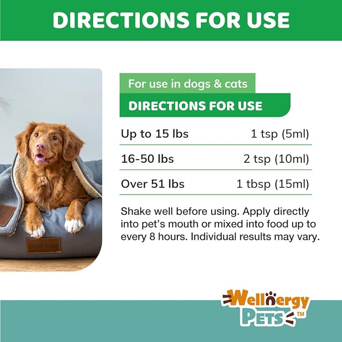 Anti-Diarrhea for Dogs & Cats (8 oz Liquid)(Syringe included)