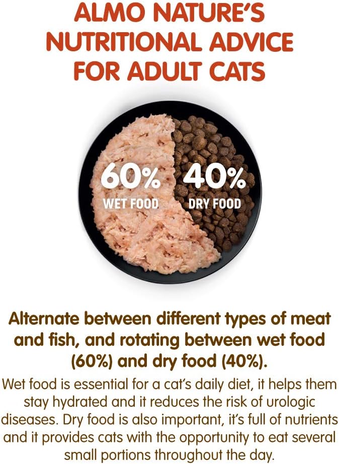almo nature Daily Tuna with Chicken Grain Free Additive Free, Adult Cat Canned Wet Food Shredded (1604) (Pack of 3)