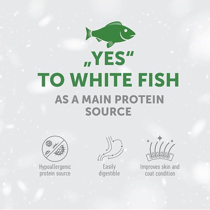 Nature's Protection Superior Care White Dogs Grain-Free Dry Dog Food for Junior Light Coated Dogs, White Fish, 3.3 lbs.