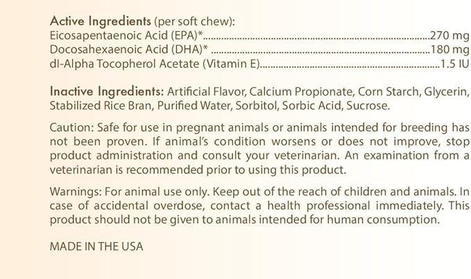 Healthy Breeds Tibetan Spaniel Omega HP Fatty Acid Skin and Coat Support Soft Chews 60 Count