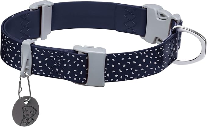 Ruffwear, Confluence Dog Collar, Waterproof and Stink Resistant, Midnight Blue, 20"-26"