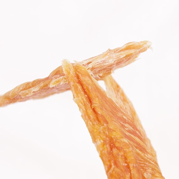 Dog Treats Chicken Jerky for Dogs, Grain Free Snacks Natural Ingredients Long-Lasting Dog Chews Chicken Breast Tenders 8oz