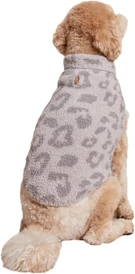 Barefoot Dreams CozyChic BITW Pet Sweater, Dog Clothes, Dog Sweater, Dog Accessories, in The Wild, Linen/Warm Gray, XL