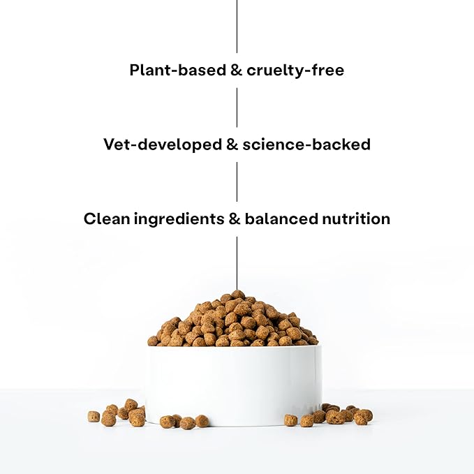 Wild Earth Vegan Dry Dog Food | Plant-Based Maintenance Formula | Vegetarian, Allergy Relief, Veterinarian-Developed for Complete Nutrition | Golden Rotisserie Flavor, 28 Pound Bag