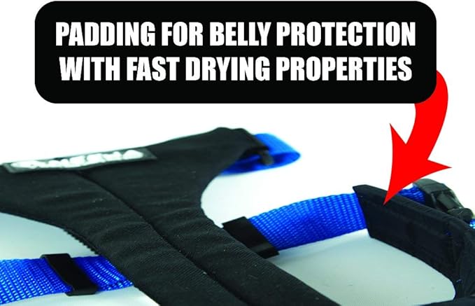 Neewa Dog Running Harness, Dog Hiking Harness (Small, Blue), Reflective Dog Harness, Dog Mushing Harness, Pitbull Harness, Husky Harness