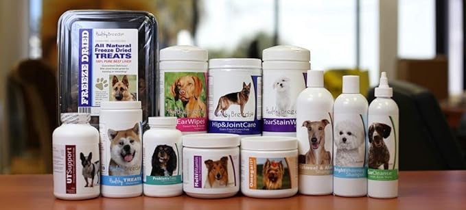 Healthy Breeds Wirehaired Pointing Griffon Omega HP Fatty Acid Skin and Coat Support Soft Chews 90 Count